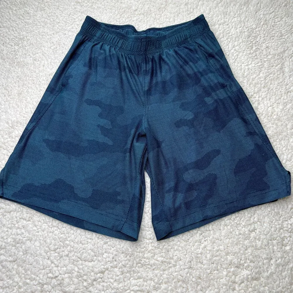 Old Navy Active Blue Basketball Army Pattern Boys Shorts10-12